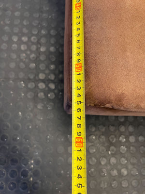 Stylish Brown Faux Leather Futon Sofa Bed