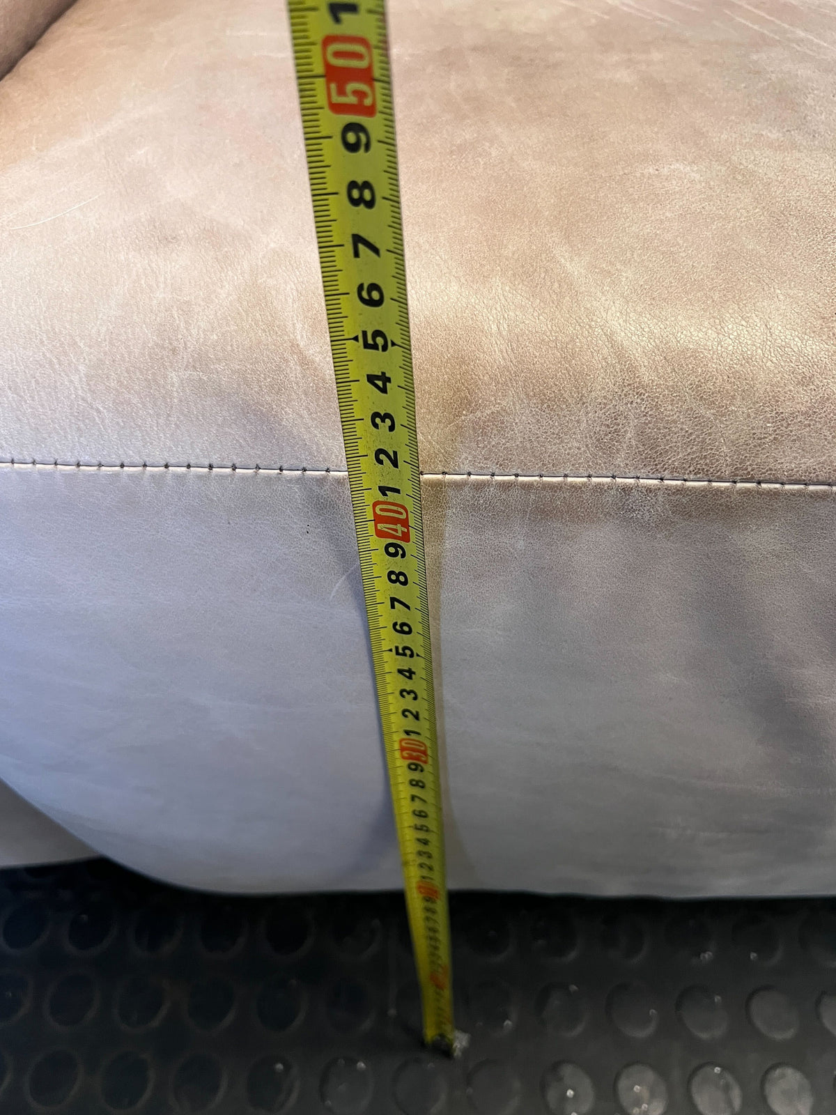 Cozy Beige Leather Corricraft Sectional Sofa with Right Chaise