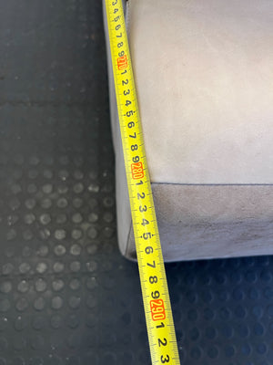 Cozy Beige Leather Corricraft Sectional Sofa with Right Chaise