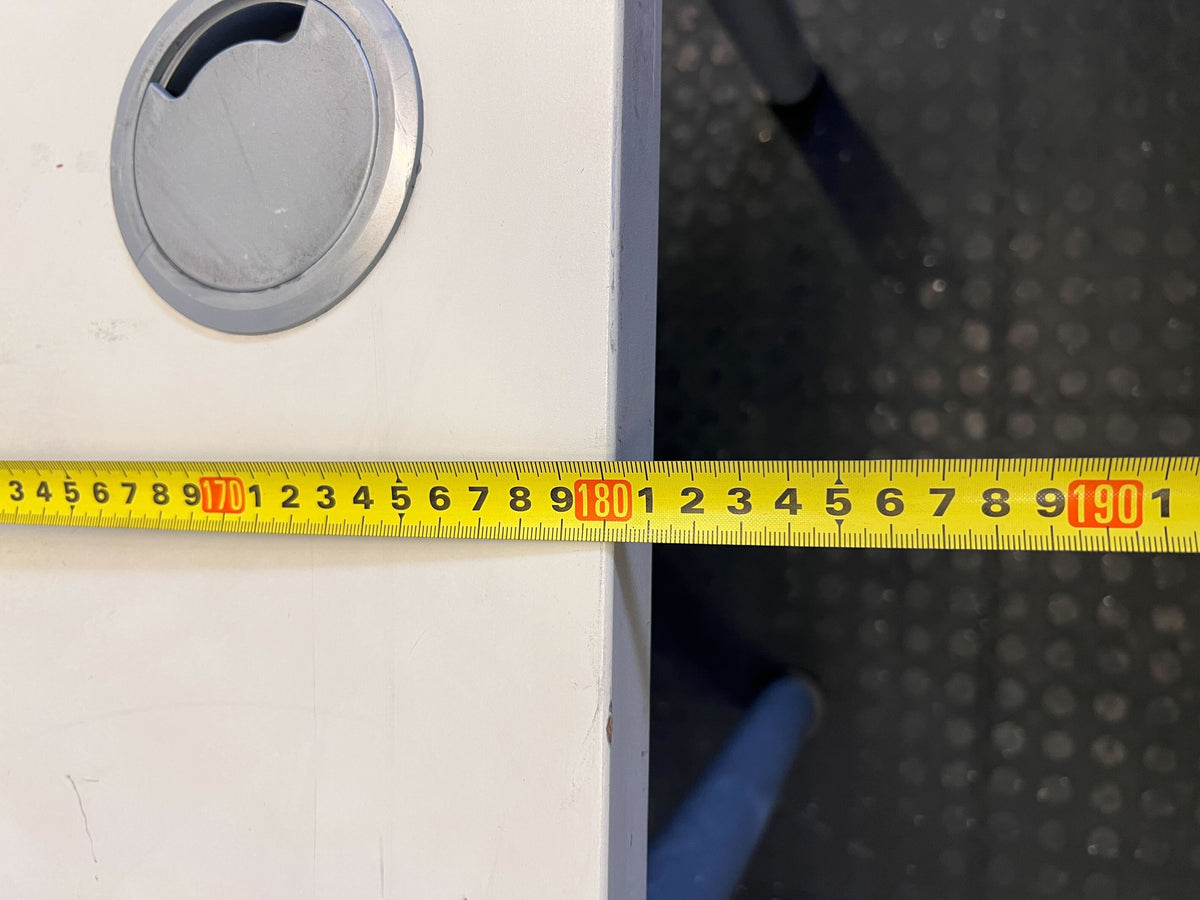 Vintage Style Office Desk with Wood Grain Drawers