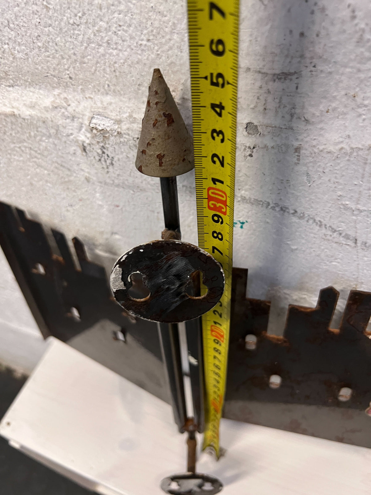 Rustic Metal Castle Decor & Key Holder