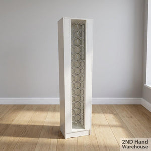 Modern White Slimline Wine Rack Cabinet