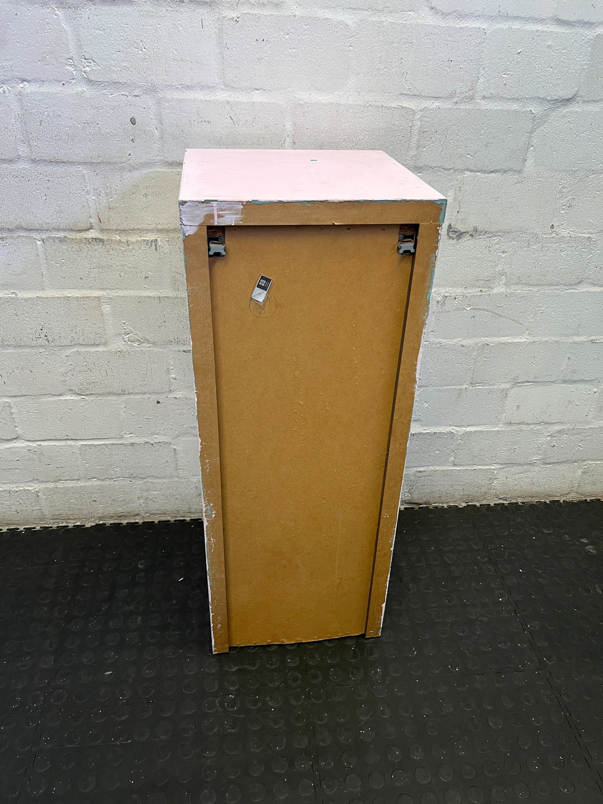 Charming Pink & White 5-Drawer Tallboy Storage Unit