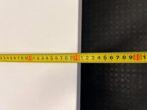 Sleek White Office Desk with Cable Management