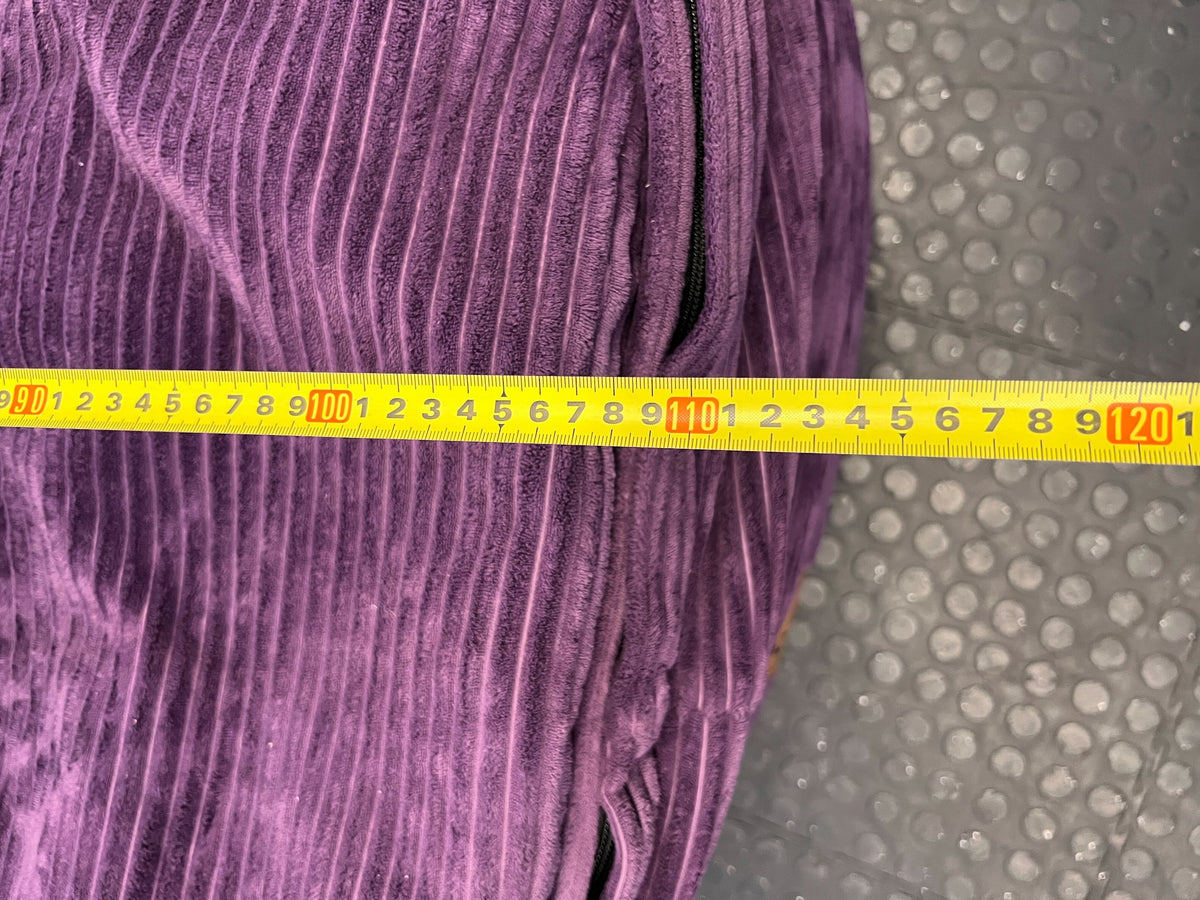 Comfy ZAK Purple Corduroy Bean Bag & Pillows