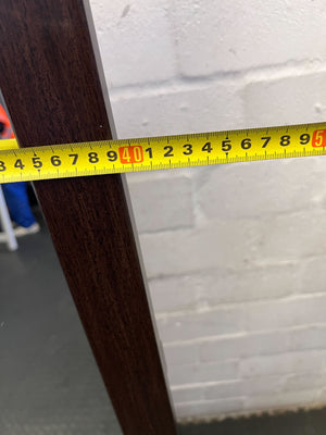 Elegant Dark Wood Full-Length Standing Mirror