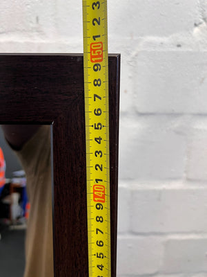 Elegant Dark Wood Full-Length Standing Mirror