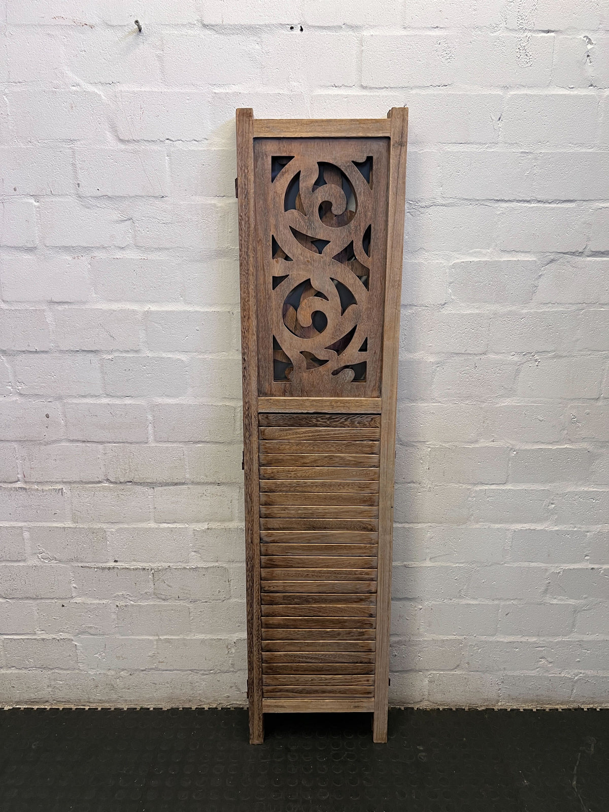 Decorative Carved Wooden Room Divider Panel