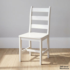 Treehouse White Wooden Ladder Back Chair