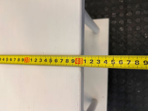 Charming Cream Two-Tier Side Table