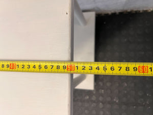 Charming Cream Two-Tier Side Table