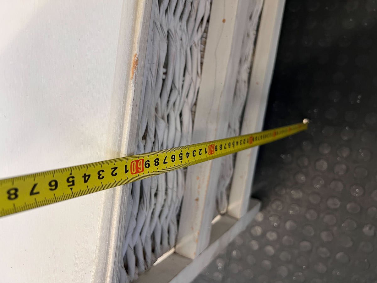 Charming 2-Drawer Wicker Basket Storage Unit