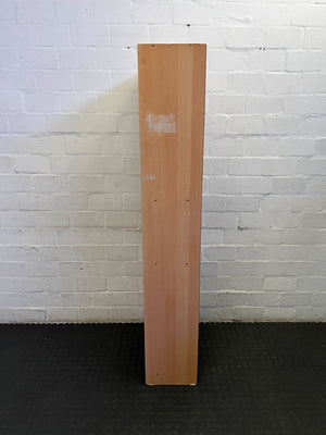 Versatile 3-Tier Light Wood Effect Bookshelf