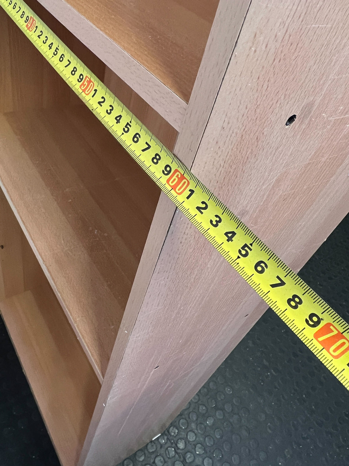 Versatile 3-Tier Light Wood Effect Bookshelf