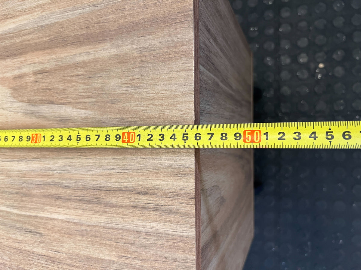 Stylish Grey & Wood Look Two-Drawer Bedside Table