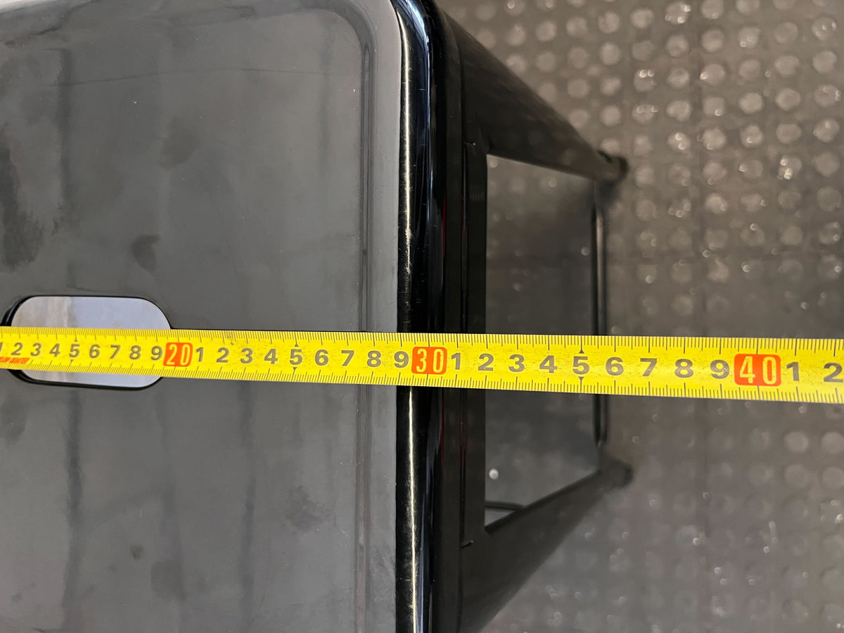 Sleek Black Industrial Bar Stool