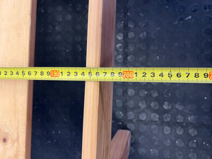 Natural Wood Slatted Double Bed Frame