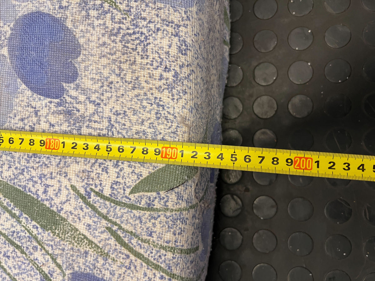 Charming Blue Floral Foldable Mattress - Versatile Sleeper Mat