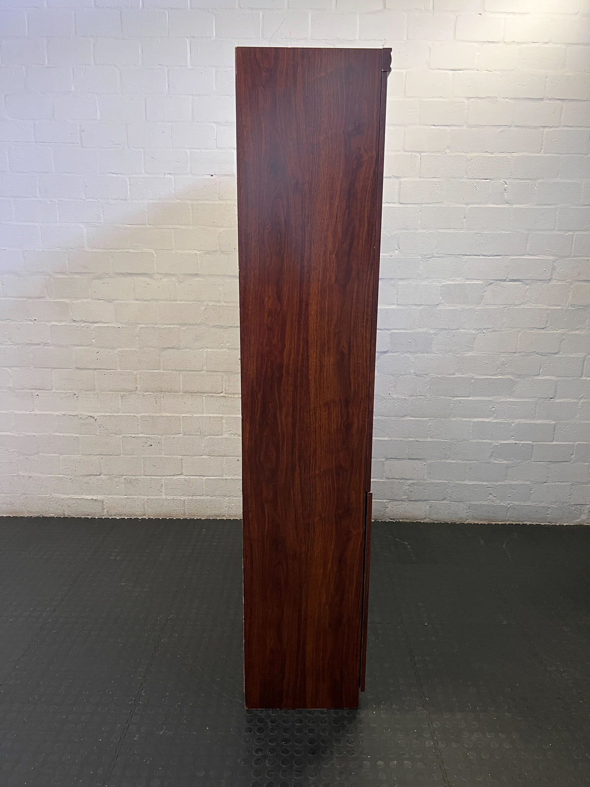 Elegant Wooden Display Cabinet with Glass Doors