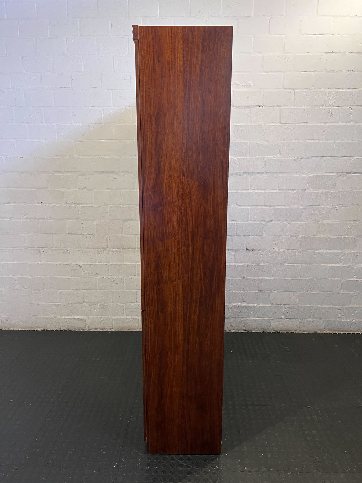 Elegant Wooden Display Cabinet with Glass Doors