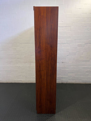 Elegant Wooden Display Cabinet with Glass Doors