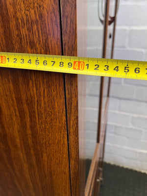 Classic Wooden Display & Storage Cabinet with Glass Doors