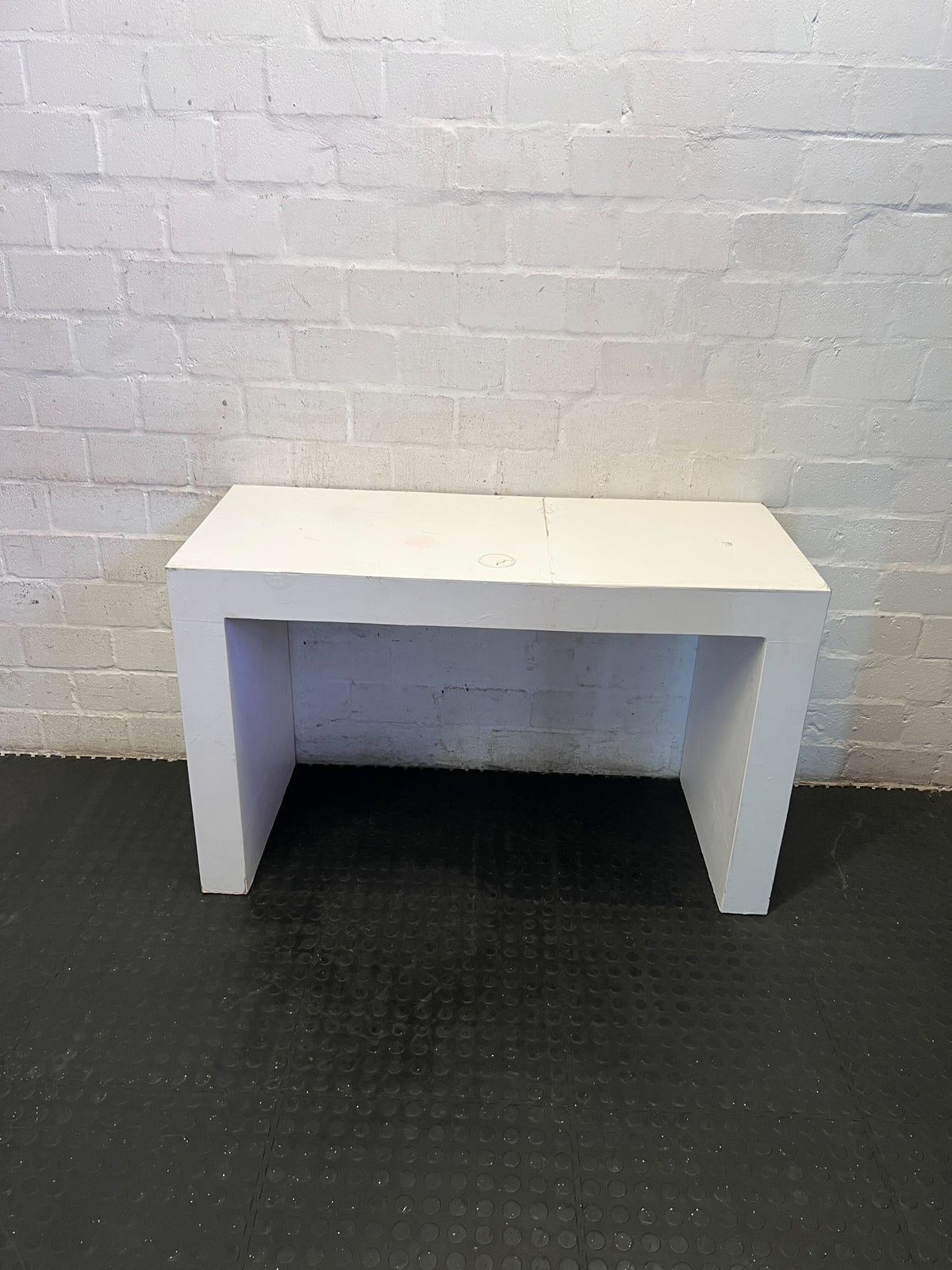 Versatile White Minimalist Display Table / Console