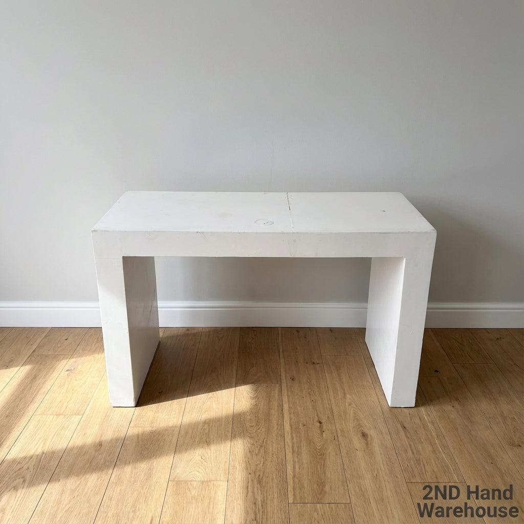 Versatile White Minimalist Display Table / Console