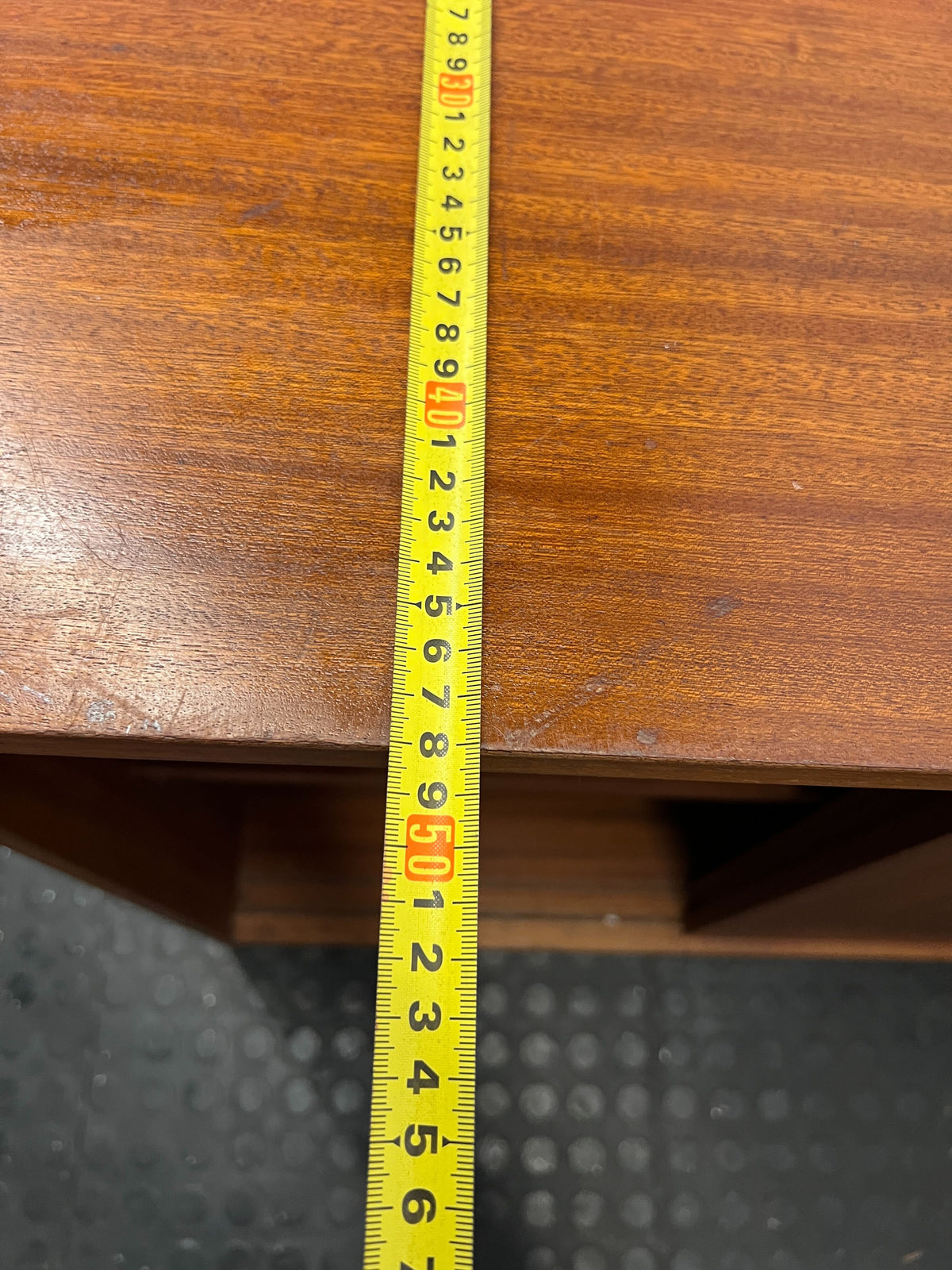 Vintage Mid-Century Modern Wooden Storage Cabinet with Sliding Doors