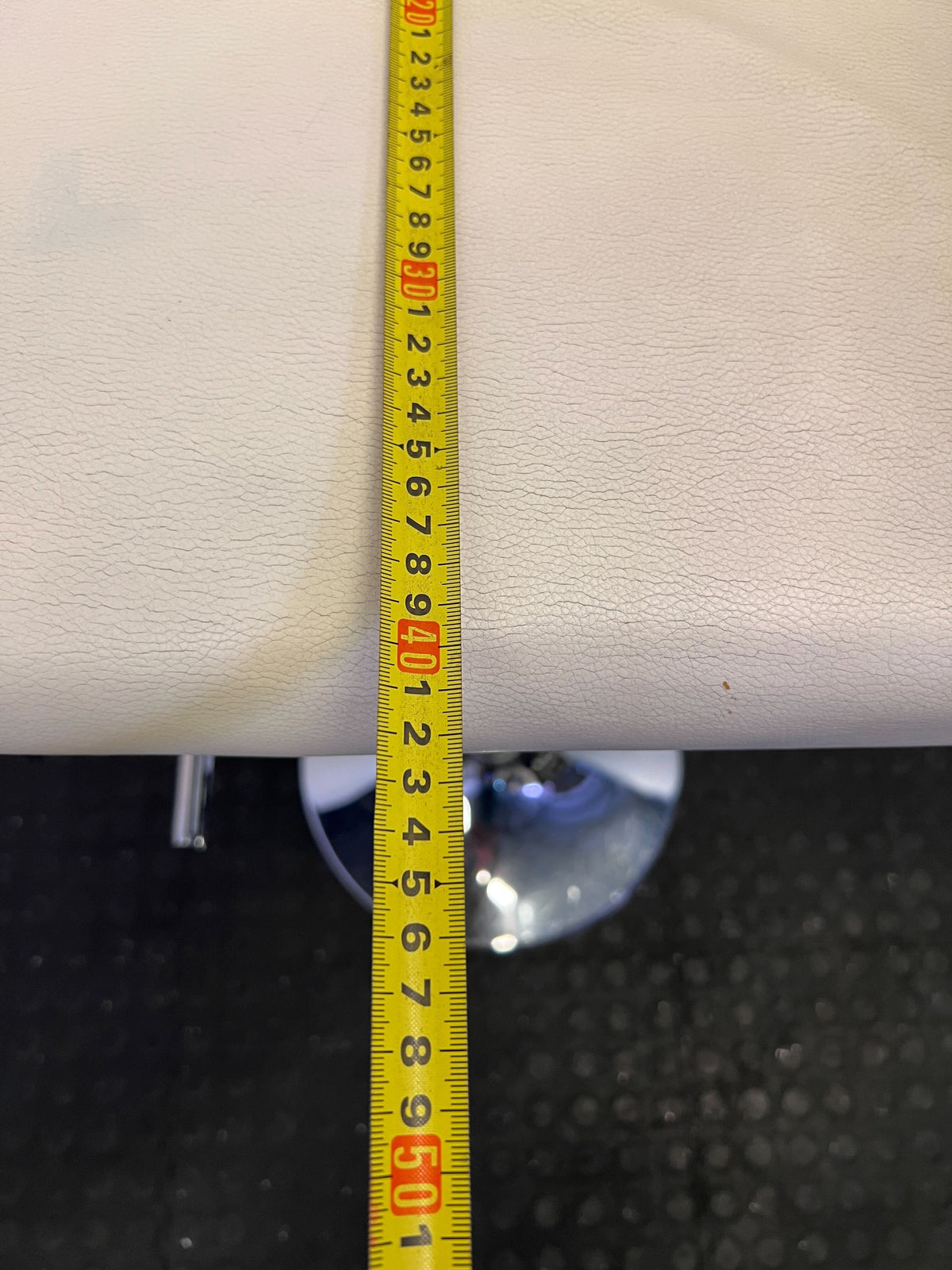 Stylish Adjustable Bar Stool - Cream & Chrome ✨