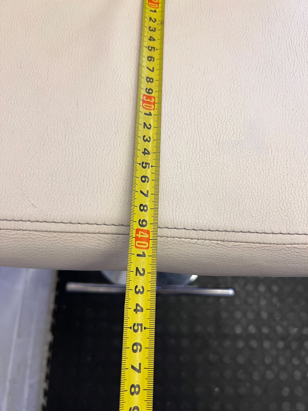 Stylish Adjustable Bar Stool - Cream & Chrome ✨