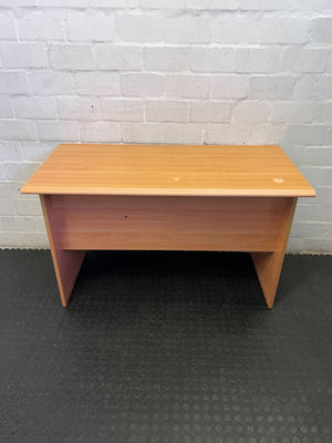 Compact Light Wood Office Desk with 3 Drawers