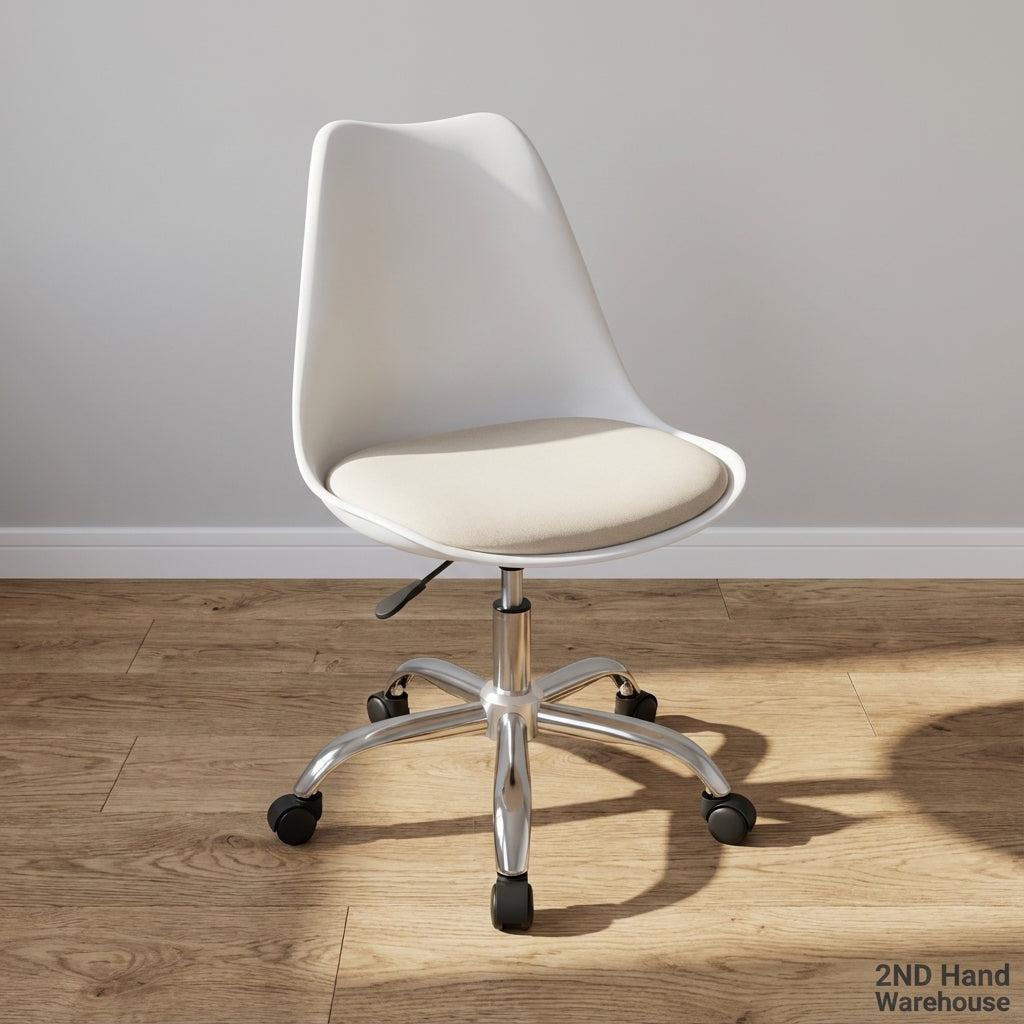 Mid back office chair white