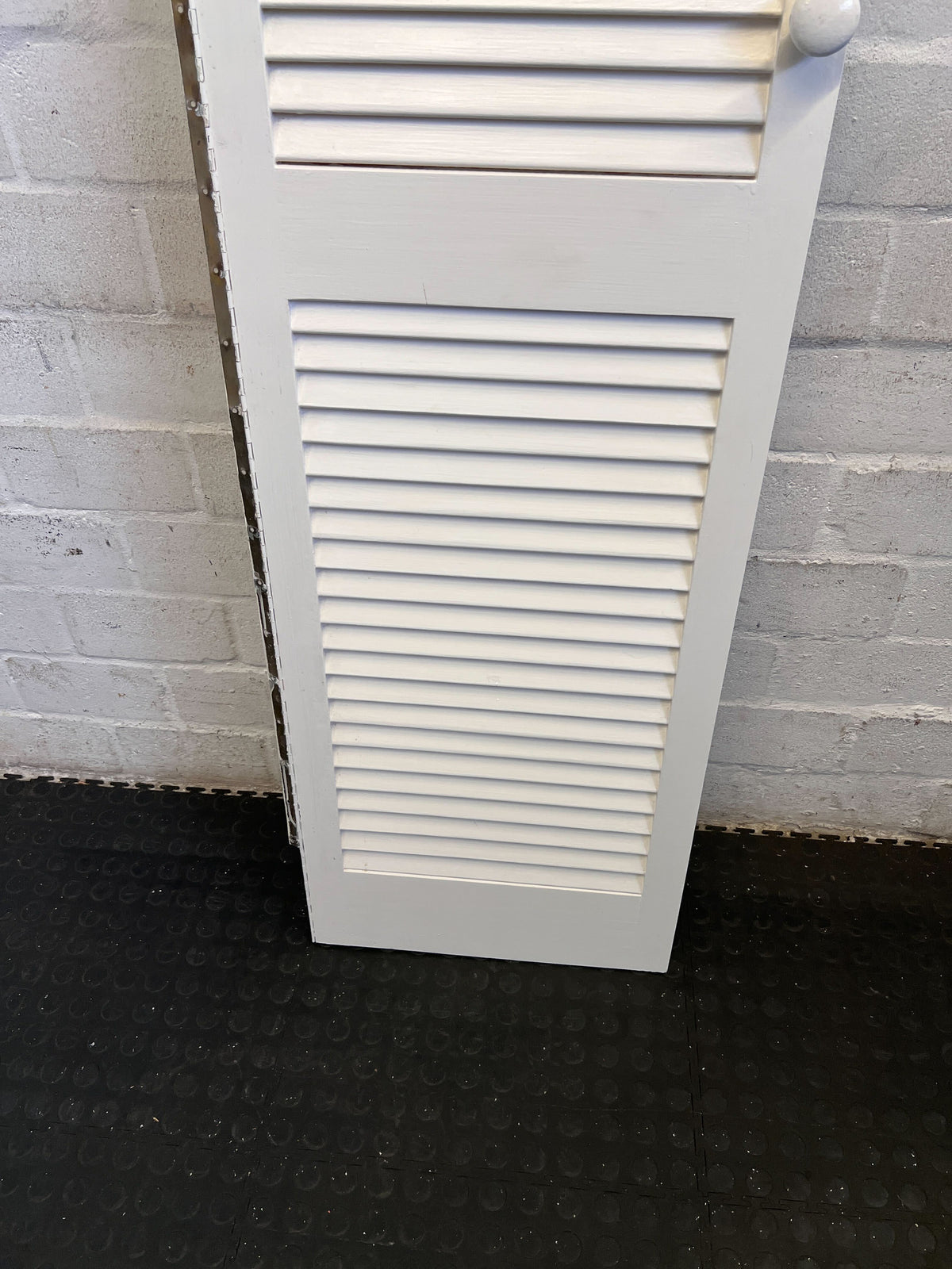 Versatile White Louvered Bifold Door Panel