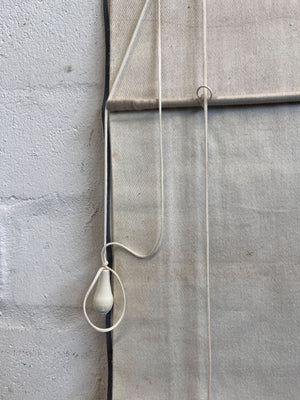 Classic Striped Roman Blind - Beige & Navy 130 x 80cm