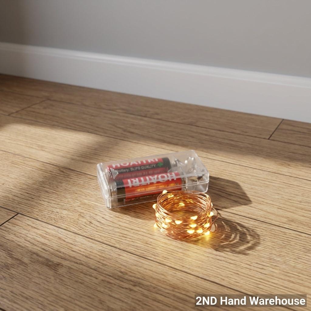 Warm Glow Battery-Operated Copper Fairy Lights ✨