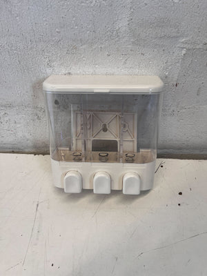 Triplet Wall-Mounted Soap Dispenser - 3-in-1 Shower Organizer