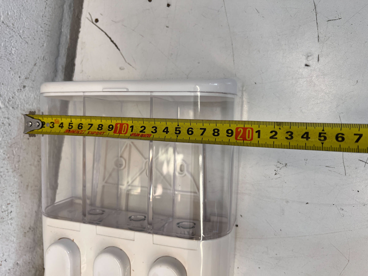 Triplet Wall-Mounted Soap Dispenser - 3-in-1 Shower Organizer