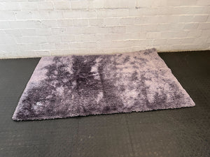 Plush Lavender Shaggy Area Rug 200 x 135cm