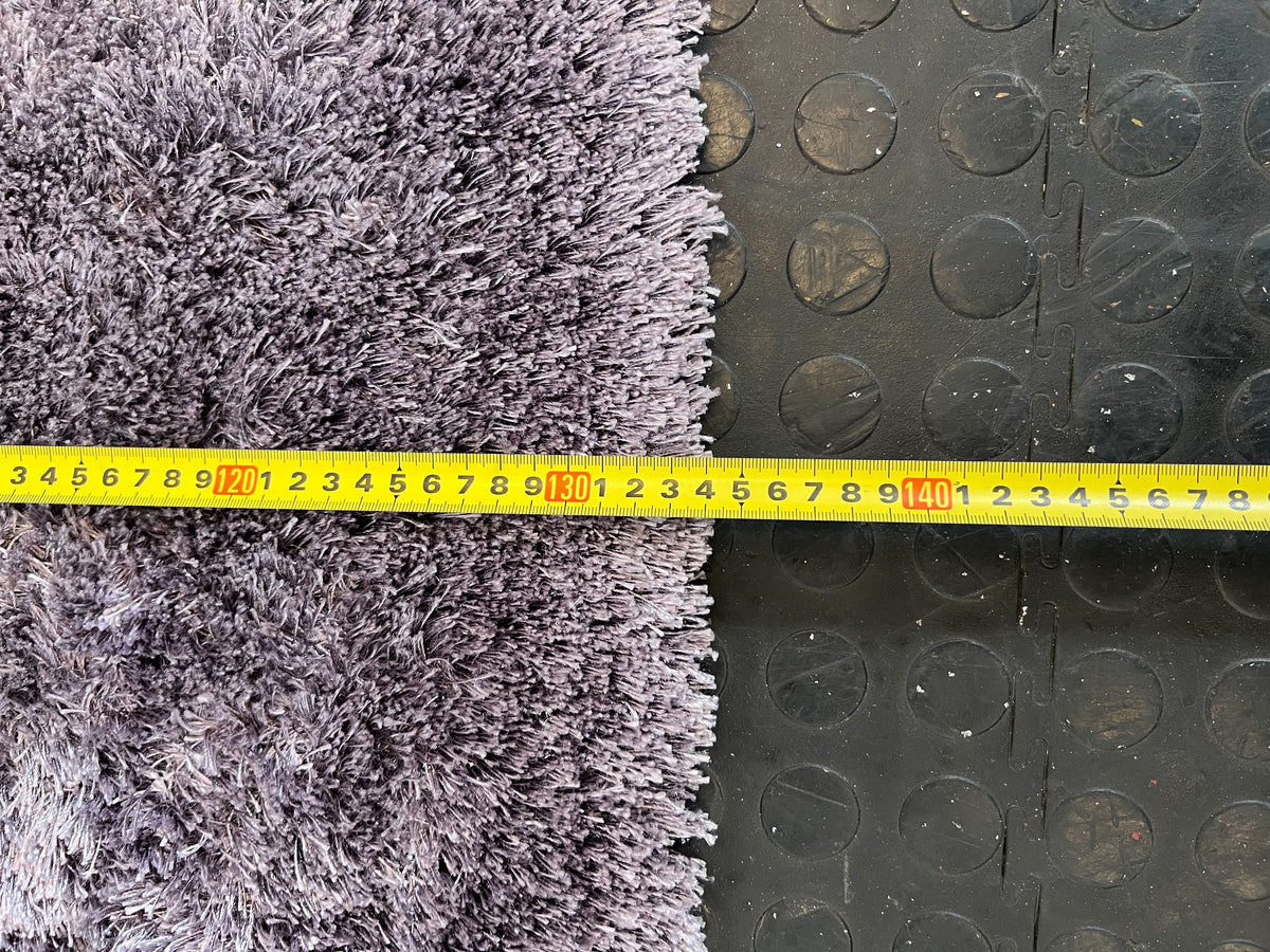 Plush Lavender Shaggy Area Rug 200 x 135cm