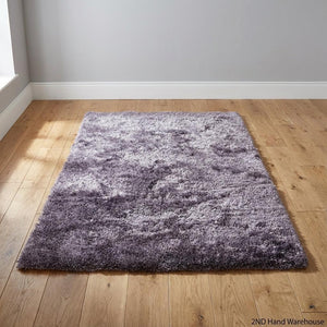 Plush Lavender Shaggy Area Rug 200 x 135cm