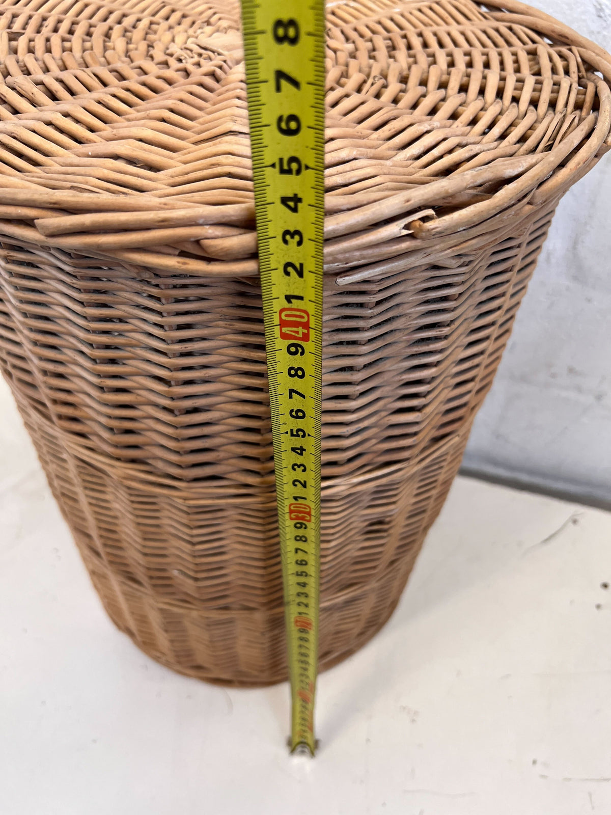 Charming Woven Wicker Storage Basket with Lid