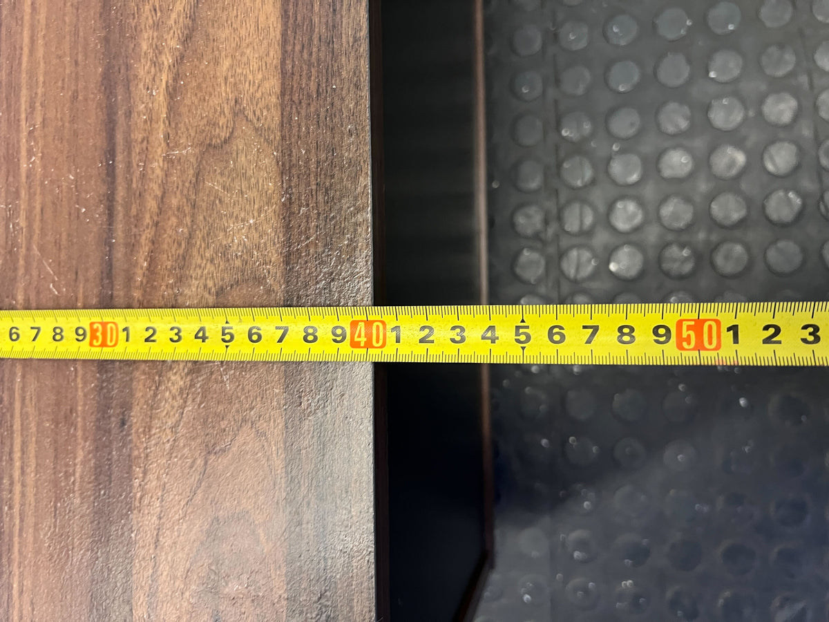 Sleek Dark Wood & Black Media Console