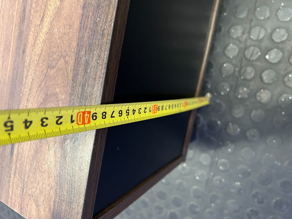 Sleek Dark Wood & Black Media Console