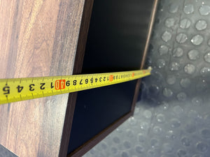 Sleek Dark Wood & Black Media Console