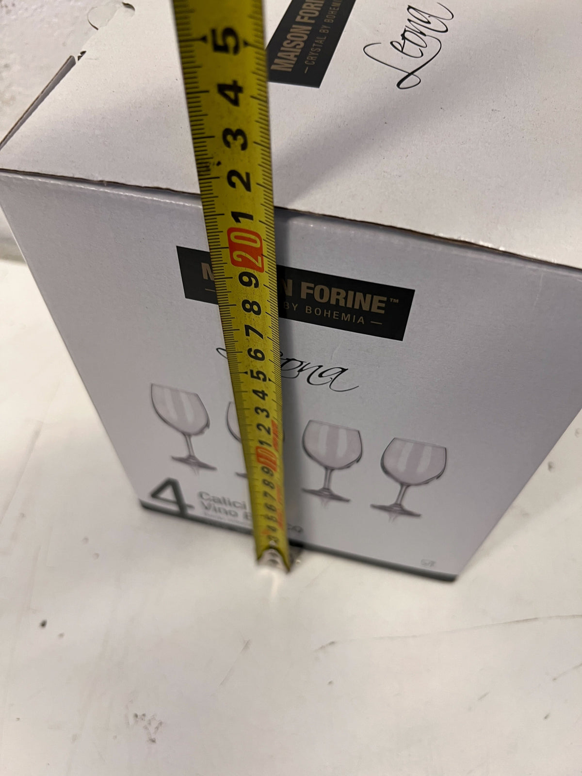 Maison Forine Leona Crystal White Wine Glasses - Set of 4