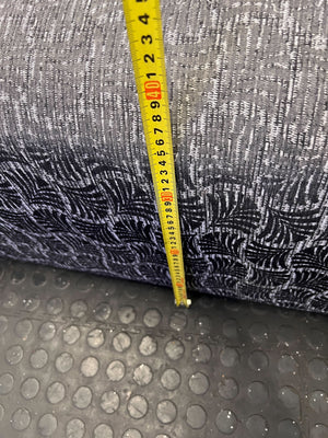 Modern Grey Patterned Chaise Sofa - Sectional Comfort