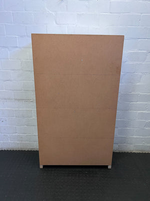 Versatile White 5-Shelf Bookcase