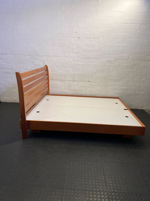 Stylish Mid-Century Inspired Wooden Platform Bed Frame 210 by 190