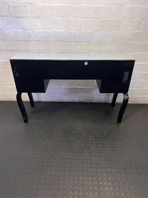 Damaged the mirror and two legs-Glamorous Mirrored Dressing Table / Small Desk with Crystal Knobs with damage